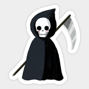 Cartoon grim reaper Sticker